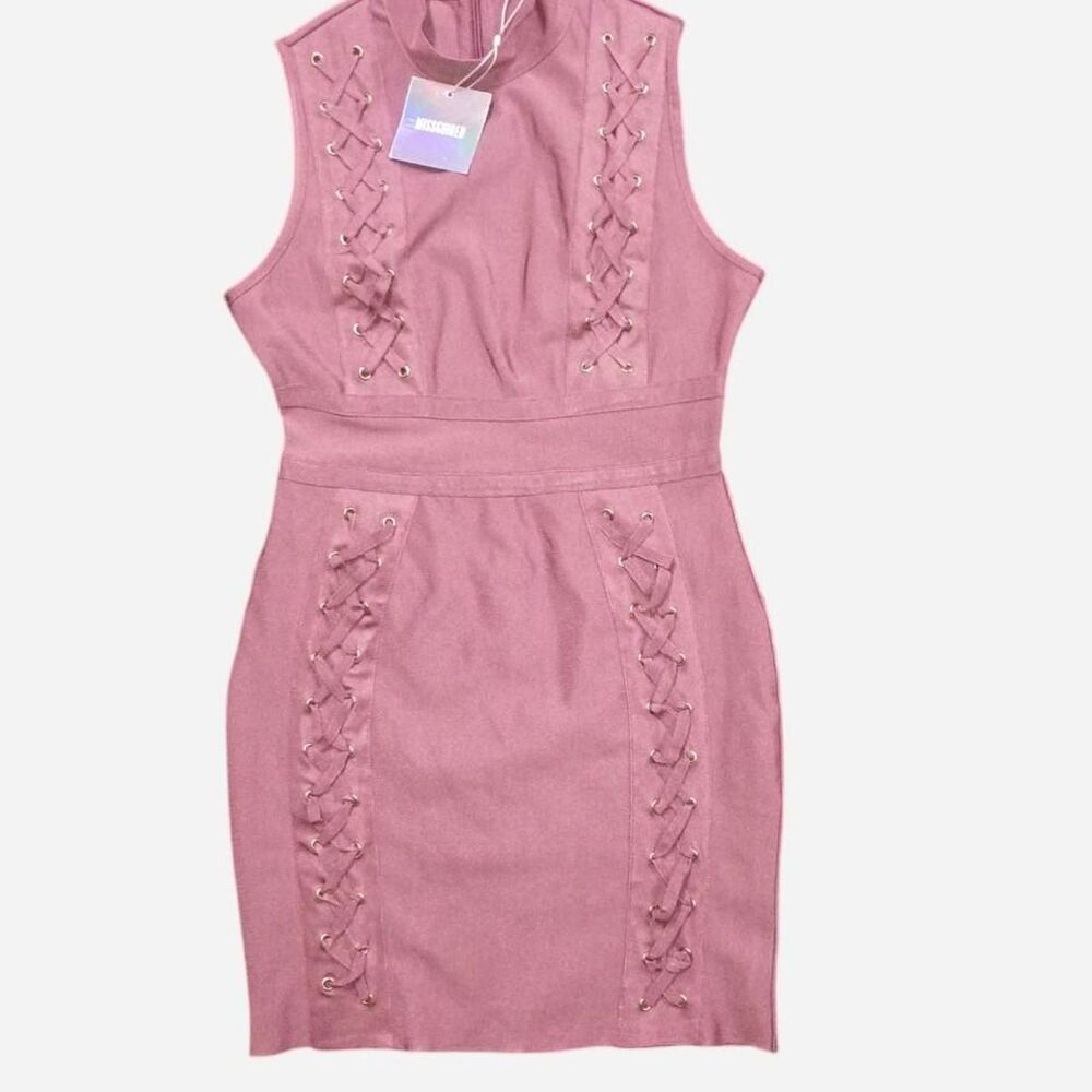 Missguided Women's Pink and Purple Dress